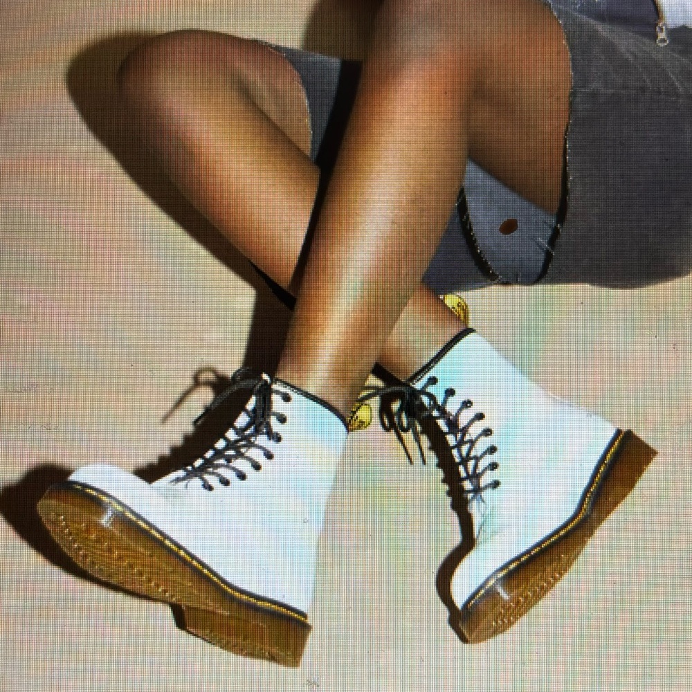 Dr. Marten 1460 Smooth Leather White Boot Women's Size 6